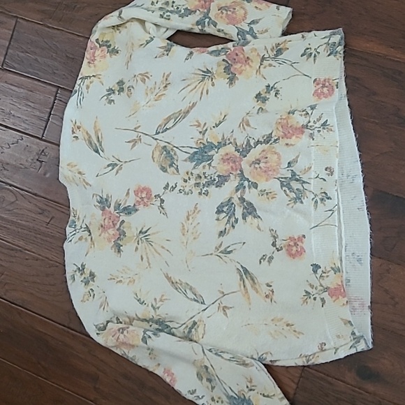 NWT Joie Cream Floral Knit Sweater size 3X - Picture 2 of 8